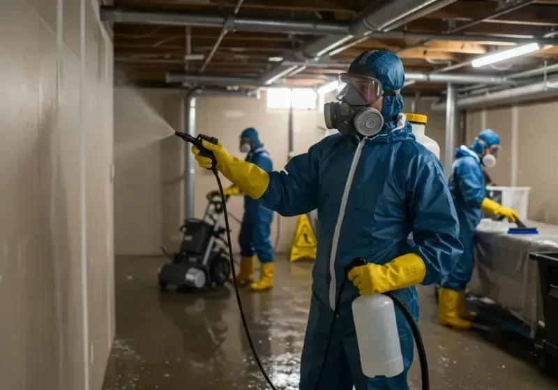 Basement Sanitization and Antimicrobial Treatment process in Summit Park, UT